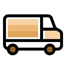 Coffee Auto-Delivery Truck Icon